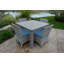Bella Wicker Armless Outdoor Dining Chair-620172407-620172395