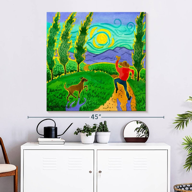Leisha Oh Happy Day, 33" H x 33" W