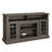 Classic TV Media Stand Modern Entertainment Console For TV Up To 65" With Open And Closed Storage Space, Dark Walnut/Black, 58.25"W*15.75"D*32"H