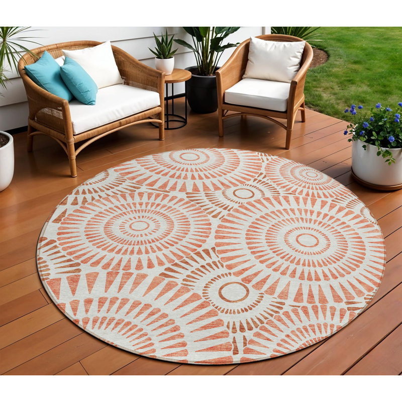 Tapis intérieur / extérieur rond 8 po