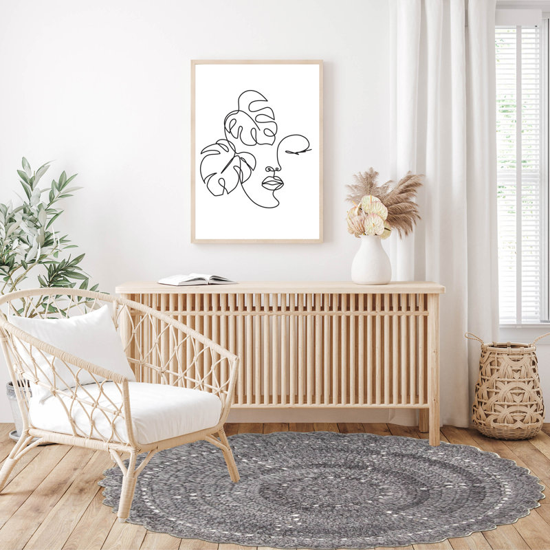 Sienna Grey Rug 3'2" x 3'2"