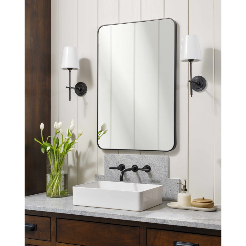Miroir pleine longueur Destefano Essence, Noir, 30 po x 20 po