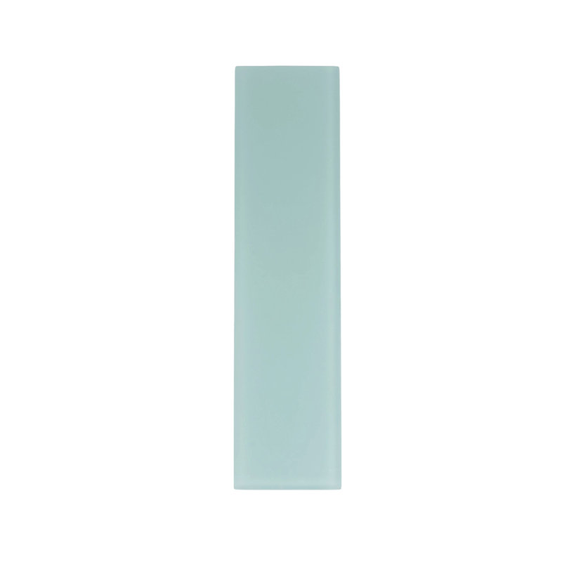 3"X 12" Matte Finished Glass Subway Tile, Light Blue