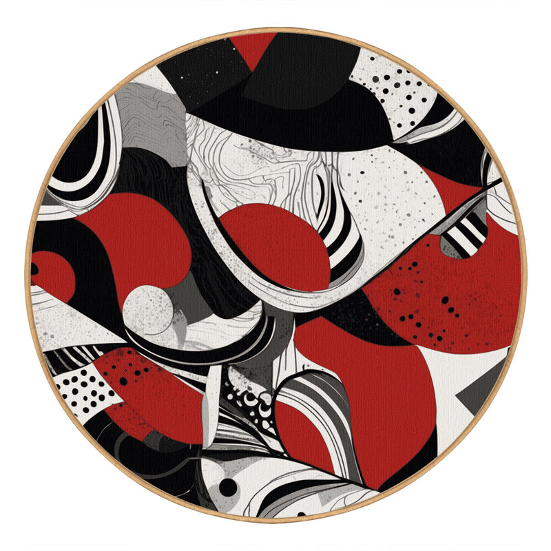 Obsidian Whisper Rug, Round 3'