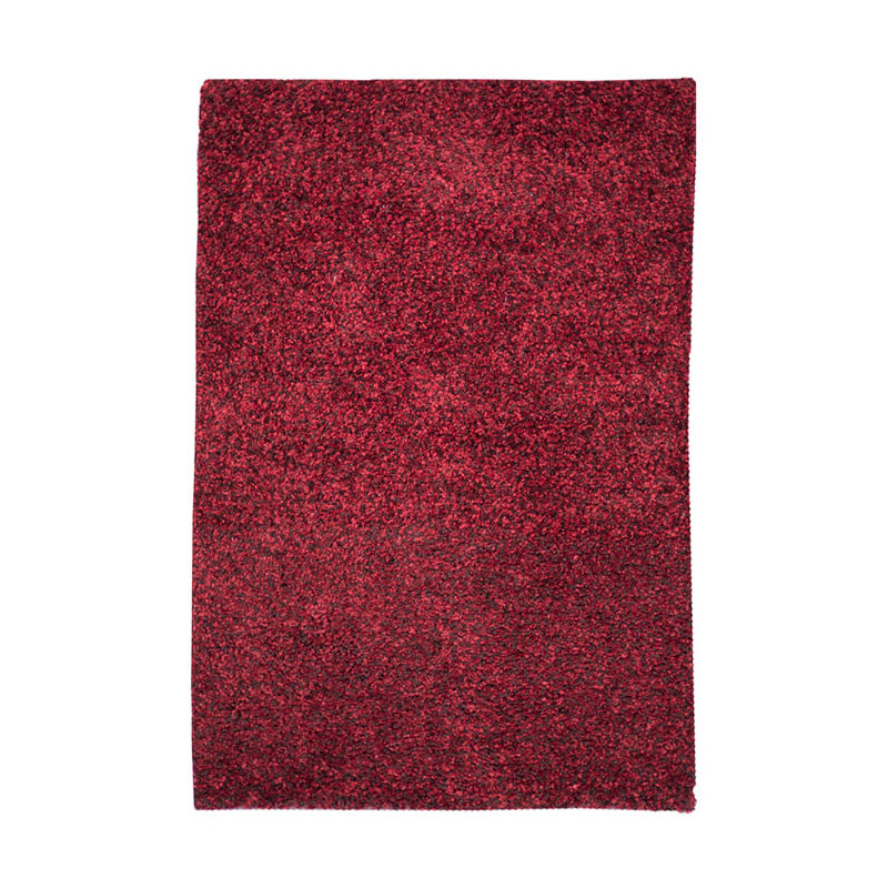 Tapis rouge tissé à la main Caddigan, Rectangle 9 pi 3 po x 13 pi