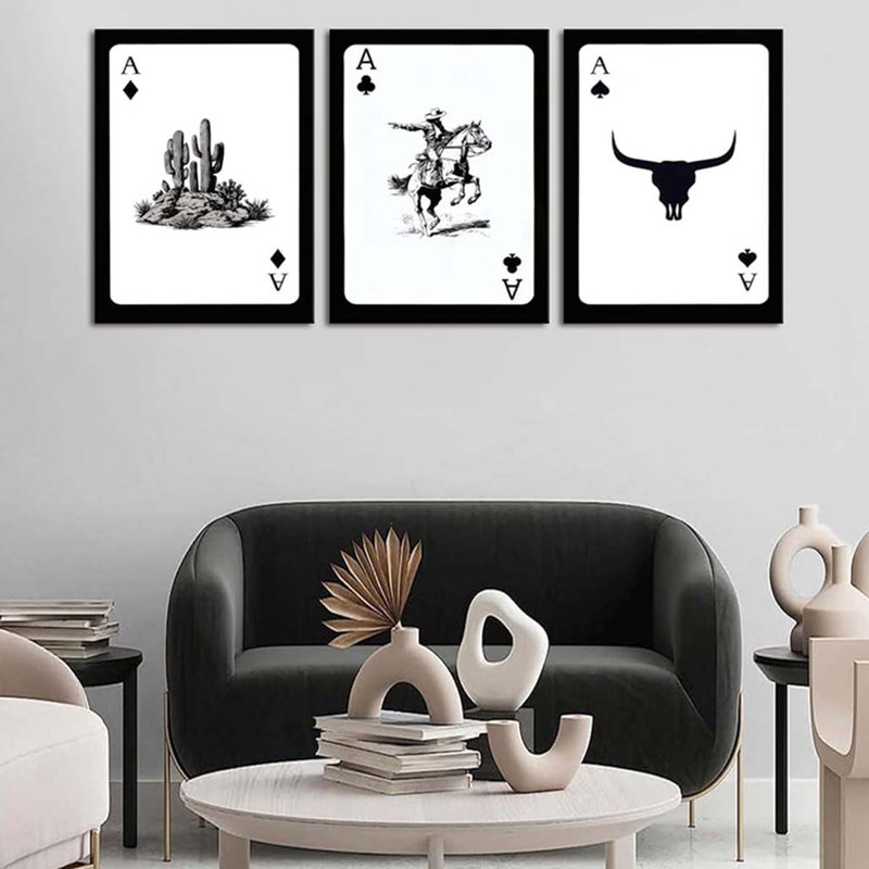 3 Piece Wrapped Canvas Print, 60 cm H x 40 cm W