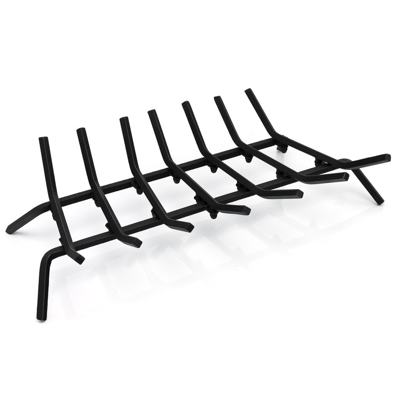 Fairbairn Steel Fireplace Grate, 8" H x 31" W x 15" D