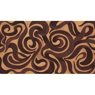 Abstract Swirls Wallpaper Modern Dynamic Wall Mural
