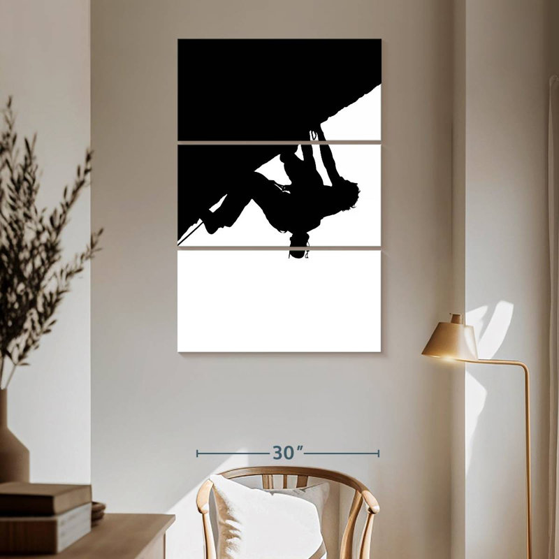 Sireci Rock Climbing Silhouette, 65" H x 42" W