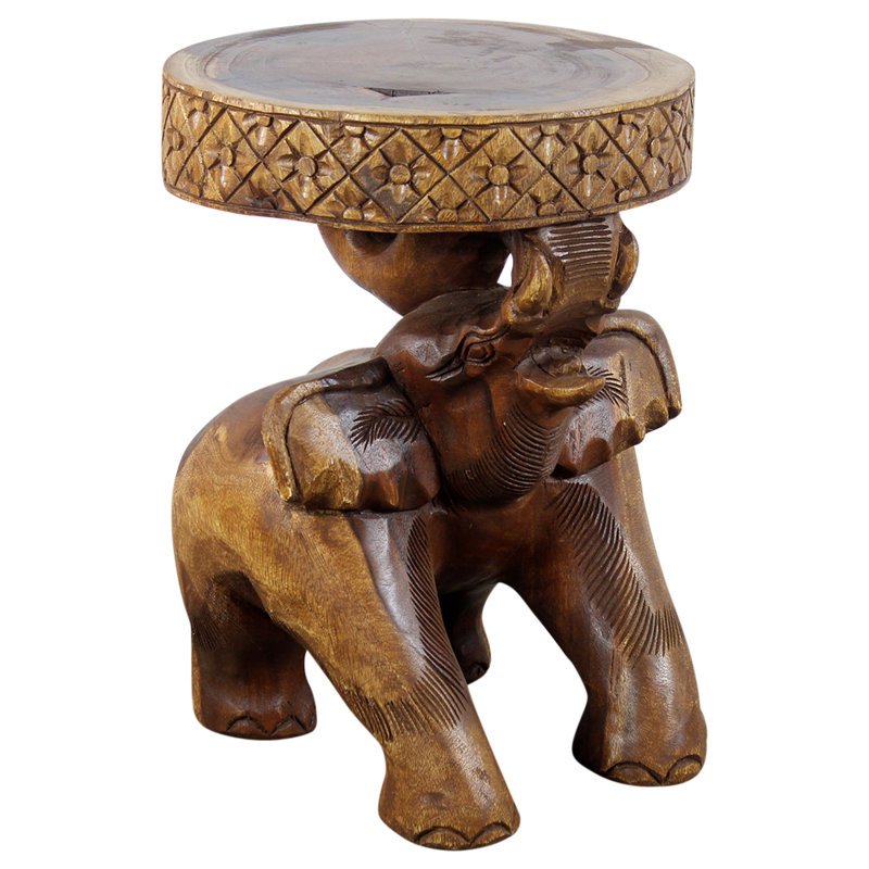 Nesochi Solid Wood End Table