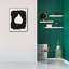 Toile épique «Nature by the Lake Leaves 3 Black» par Piper Rhue, art épique, 26 po x 34 po-106173581