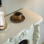 Blanc + noir massif + foyer en bois manufacturé