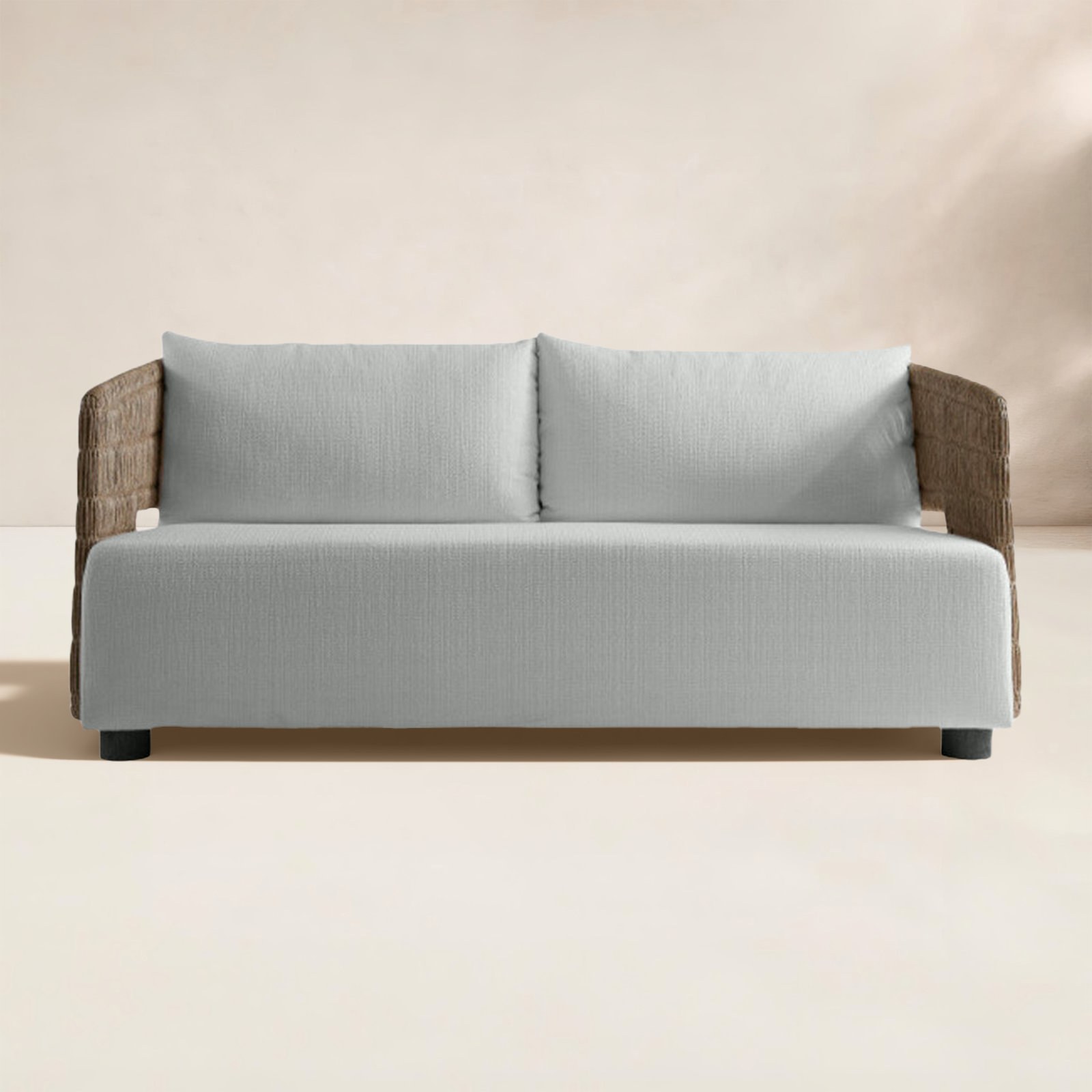 Maldives 72" Sunbrella® Patio Sofa, Light Gray Linen 6032-010