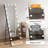 Hollywood Style Full Length LED Mirror – Tempered Glass, Exposed Bulb Front Light, 3 Color Modes, Includes Stand-1624055503