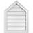 Peaked Top Surface Mount Signature Urethane Non-Functional Gable Vent 10/12 Pitch Primed Tan-101741642