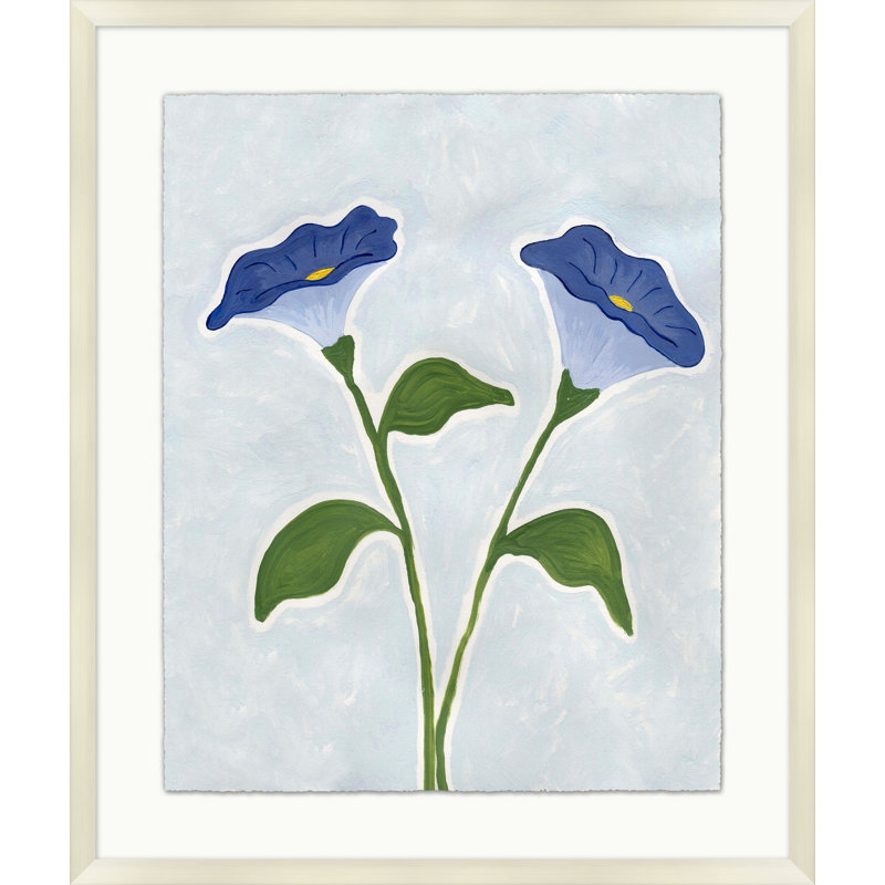 " Periwinkle Floral Study 2 " by Lillian August