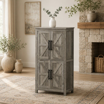 Rustic Home Floor Storage Cabinet,Kitchen Pantry Cabinet,Freestanding Storage Cabinet