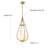 Leisha 1-Light Modern Rattan Kitchen Pendant Light