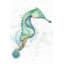 Hippocampe - animaux aquatiques, reproduction mate encadrée | Décoration intérieure-1223618698