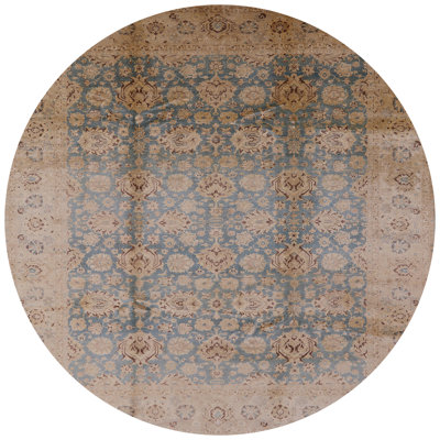 Tapis bleu / beige Kalusd