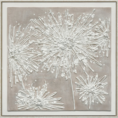 Art mural encadré texturé 30 "x 30" texturé Elegance II
