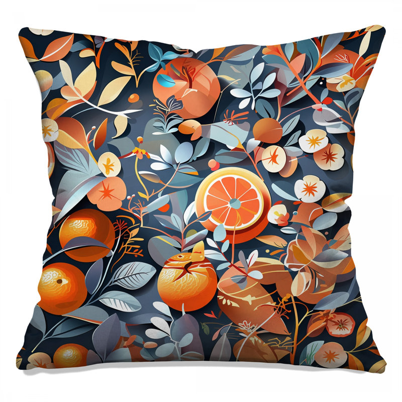 Coussin Oranges, 20 x 20 inches