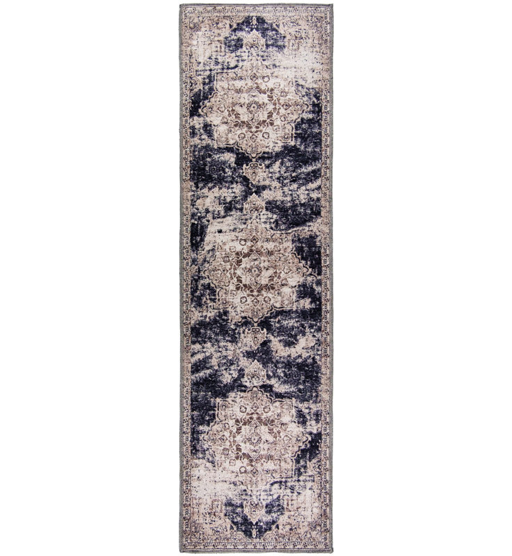 Jessieca Washable Oriental Indoor / Outdoor Rug, Runner 2' x 6'