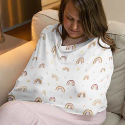 Housse pour siège d'auto et housse d'allaitement Boho Rainbow Multi Sweet par Sweet Jojo Designs