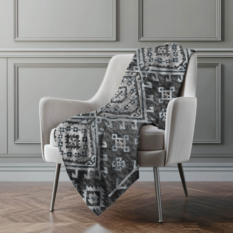Jeté Sherpa Aztec Addison, Ombre