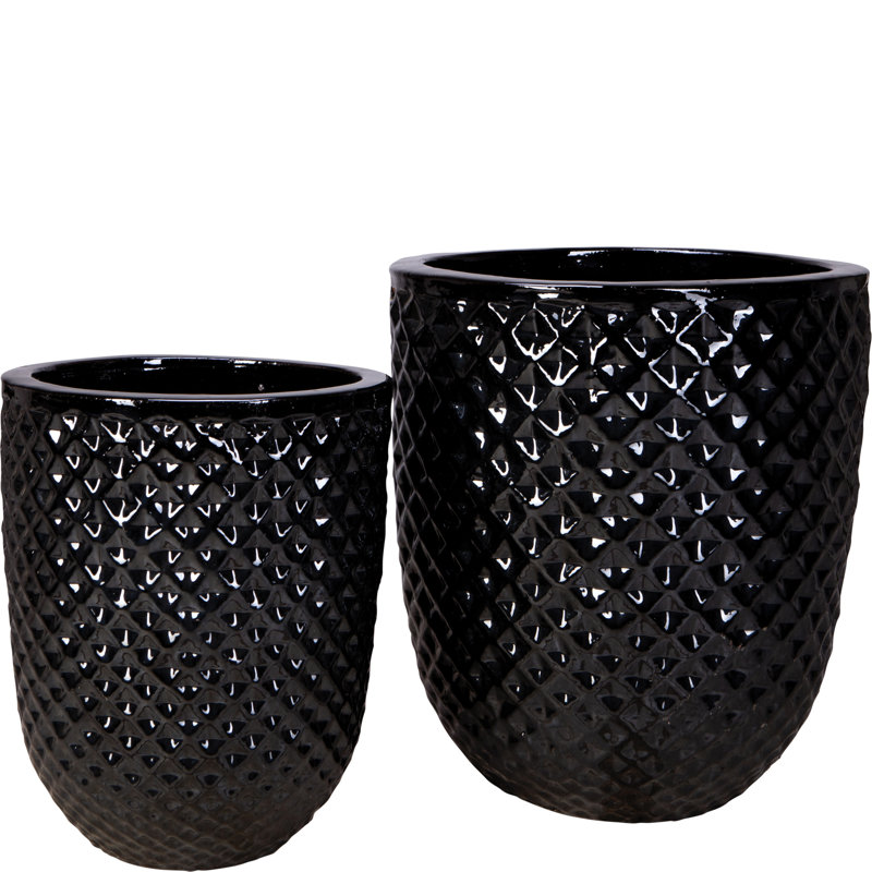 Ensemble de 2 chaises hautes Hexham - Noir, Noir