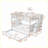 Full-Over-Full Wood Bunk Bed with Twin Trundle, Stair Storage &amp; Guard Rail - Gray | No Box Spring Needed | For Bedroom/Dorm-1852395302