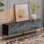 Meuble télé bleu moderne et simple-619136655