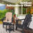 Folding Adirondack Chairs Set Of 2 With Cushion, Hdpe Oversized Patio Chair Weather Resistant-103555379