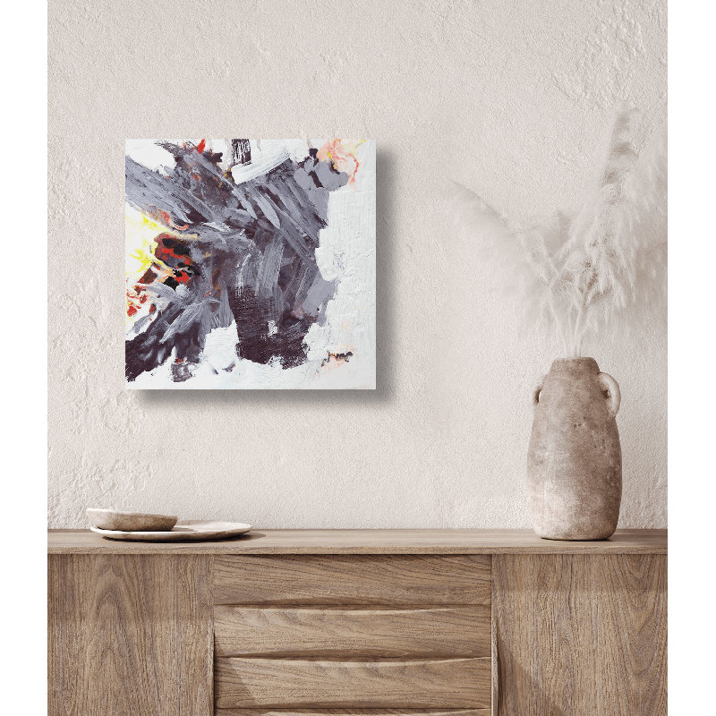 Abstract Print by John Beard, 12" H x 12" W x 1" D, Unframed Canvas