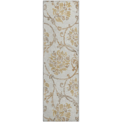 Premium Machine Washable Prisco Ivory Rug