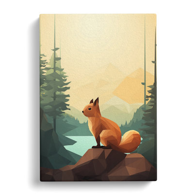 Squirrel Minimalism - No Frame Print