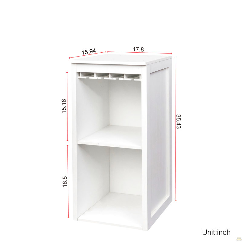 Bar à vin modulaire avec tablettes de rangement et huche