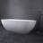 69" x 29.5" Solid Surface Stone Resin Freestanding Soaking Bathtub-698460751