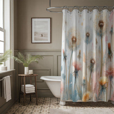 Rideau de douche standard 1 pièce Pastel Petal Drift