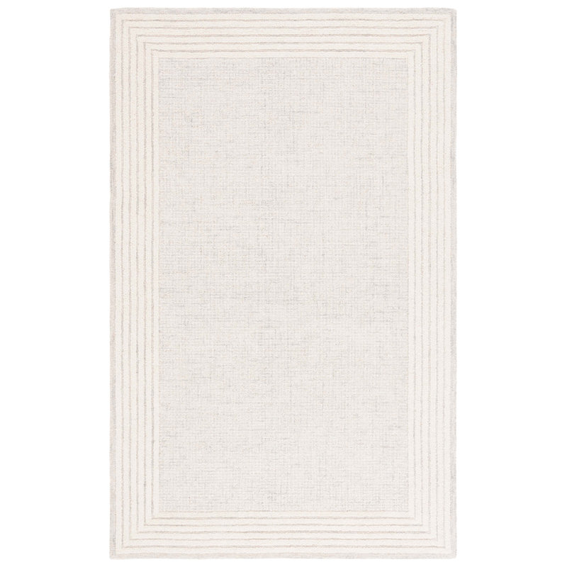 Tapis gris / ivoire Ebony 425, Rectangulaire 8 pi x 10 pi