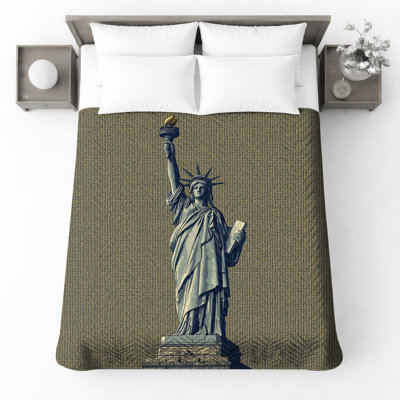 Statue de la Liberté Illustration couvre-lit matelassé toutes tailles