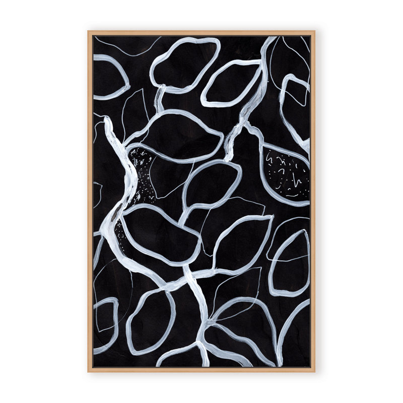 Abstract Tangled by  - Picture Frame Graphic Art on Paper, 48" H x 32" W x 1.125" D, Framed Print, Brown