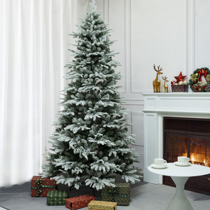 6FT Snow Flocked Artificial Christmas Tree, 6'