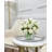 Silk Roses Arrangement in Vase