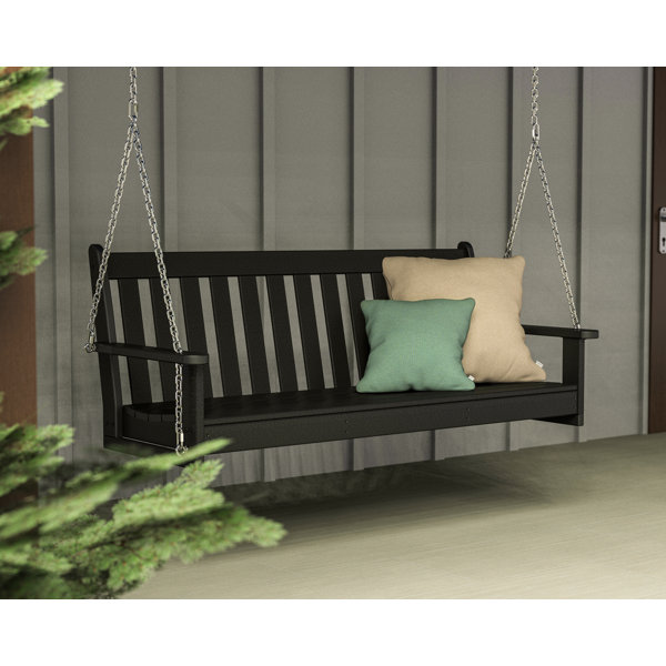 Duty 700 Lb Porch Swing Black Hanging Chain Kit (8 Foot Ceiling