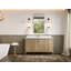 Teck d'Atlanta 60 po X P 22 po D Meuble-lavabo simple en gris clair délavé avec quartz Cove Edge-110359943
