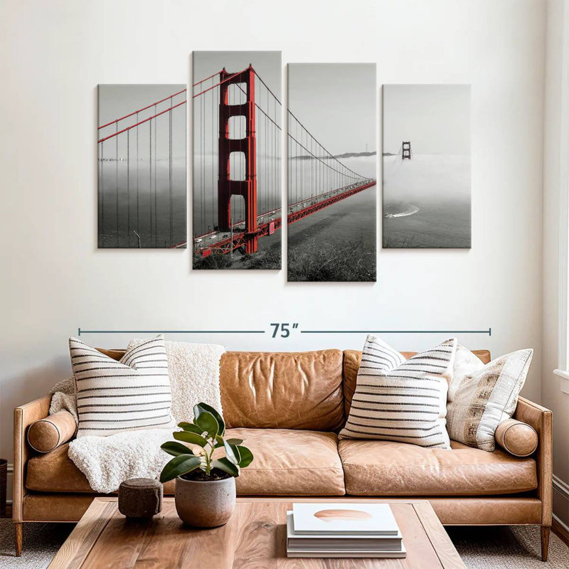 Golden Gate Foggy, H 42 po x l 68 po