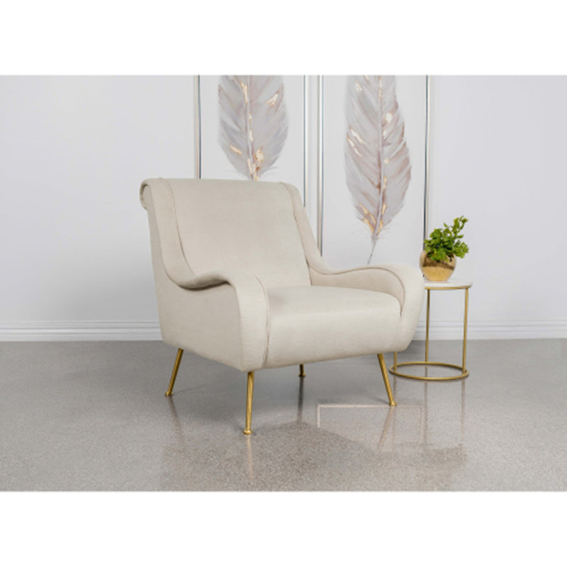 Fauteuil d'appoint à coussin serré Lundy Stone, Beige