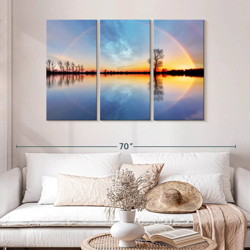 Kerrick Sunset Rainbow Reflection, 32" H x 50" W