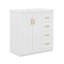 Ensemble de meuble-lavabo 30 po avec lavabo en céramique et porte à 3 tiroirs-1257265176